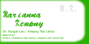 marianna kempny business card